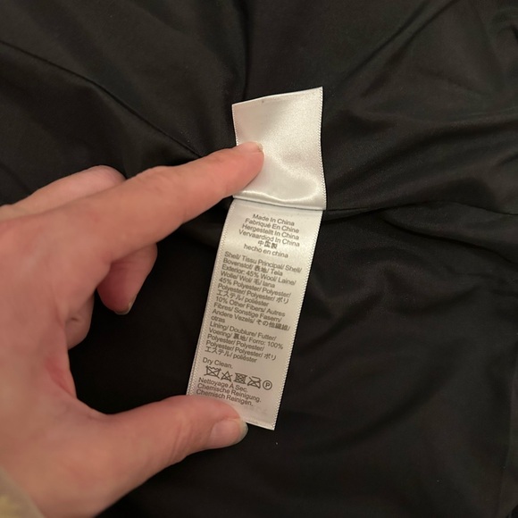 J crew black coat wool blend NWOT size 2 - Picture 6 of 6